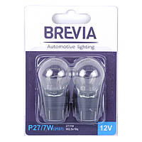 Лампа 12V (бесцоколь 2-контак.) P27/7W "Brevia" W2.5 x16g блістер (блістер 2шт)