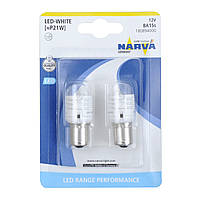 Світлодіод 12V (цоколь BA15s) P21 LED "Narva" White (блістер 2шт)
