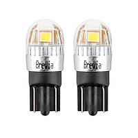 Світлодіод 12/24V T10 Білий W5W 5x2835SMD 150Lm 6000K "Brevia" CANbus №10208 (2шт)