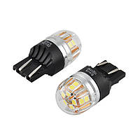 Світлодіод 12/24V T20/5 Білий W21/5W 15x2835SMD 330Lm 6000K "Brevia" CANbus №10211 (2шт)