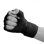 Боксерські бинти Hard NE-BOX-N1BK 3 метри, нейлонові, чорні, фото 3