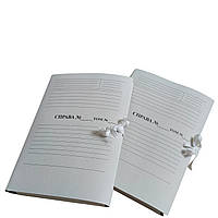 Архівна папка 215х310 мм з титульною сторінкою "Справа Том" на зав'язках, корінець 0,7-2,8 см 50 шт