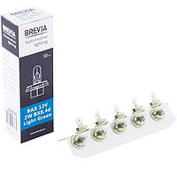 Лампа 12V з патроном B8,4D 2W "Brevia" Light Green