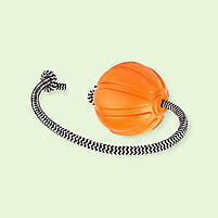 М'ячик Liker 5 Cord на шнурі, 5 см, помаранчевий 6285, фото 3