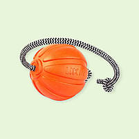 М'ячик Liker 5 Cord на шнурі, 5 см, помаранчевий 6285, фото 2