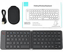 Складна міні bluetooth клавіатура для телефону планшета iOS Android Windows B023, фото 6