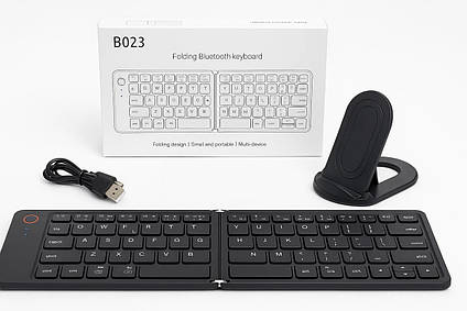 Складна міні bluetooth клавіатура для телефону планшета iOS Android Windows B023, фото 1