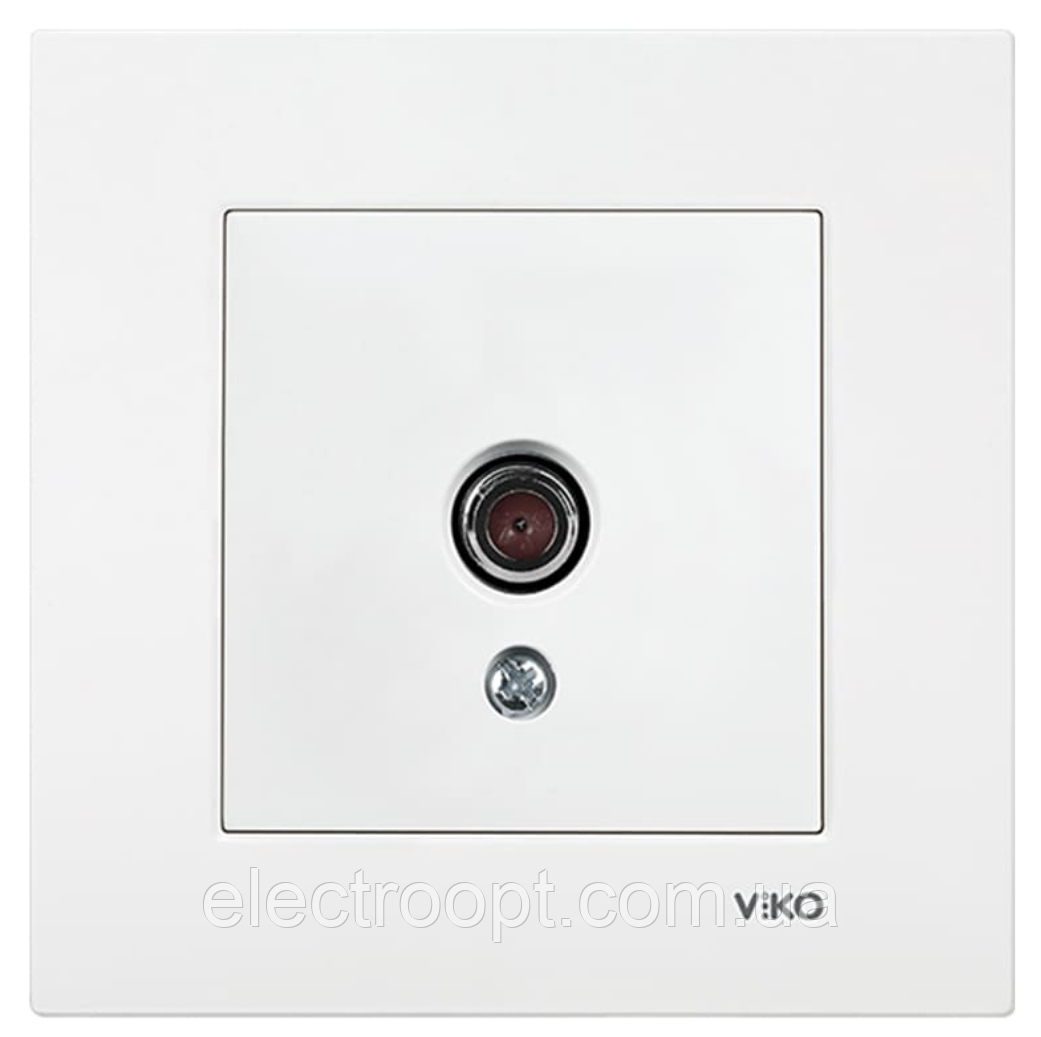Розетка TV VIKO Karre (білого кольору)