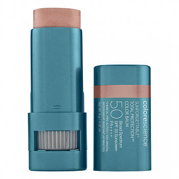 Сонцезахисний бальзам для губ і щік персиковий Colorescience Total Protection Balm SPF 50