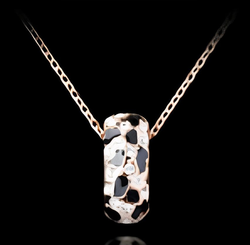 Кулон на ланцюжку золотистий tb1037, фото 1