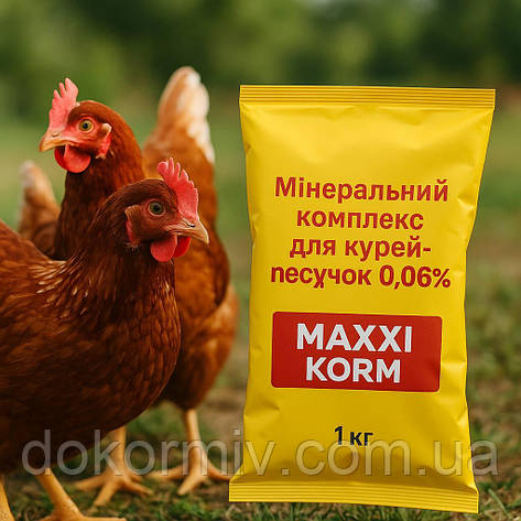 Мінеральний комплекс для курей-несучок 0,06% MAXXI KORM, фото 1