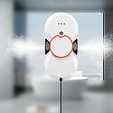Робот-мийник для миття вікон (дзеркал, вітрин, кахлю) Window Cleaning Robot Електричний очисник вікон білий, фото 4
