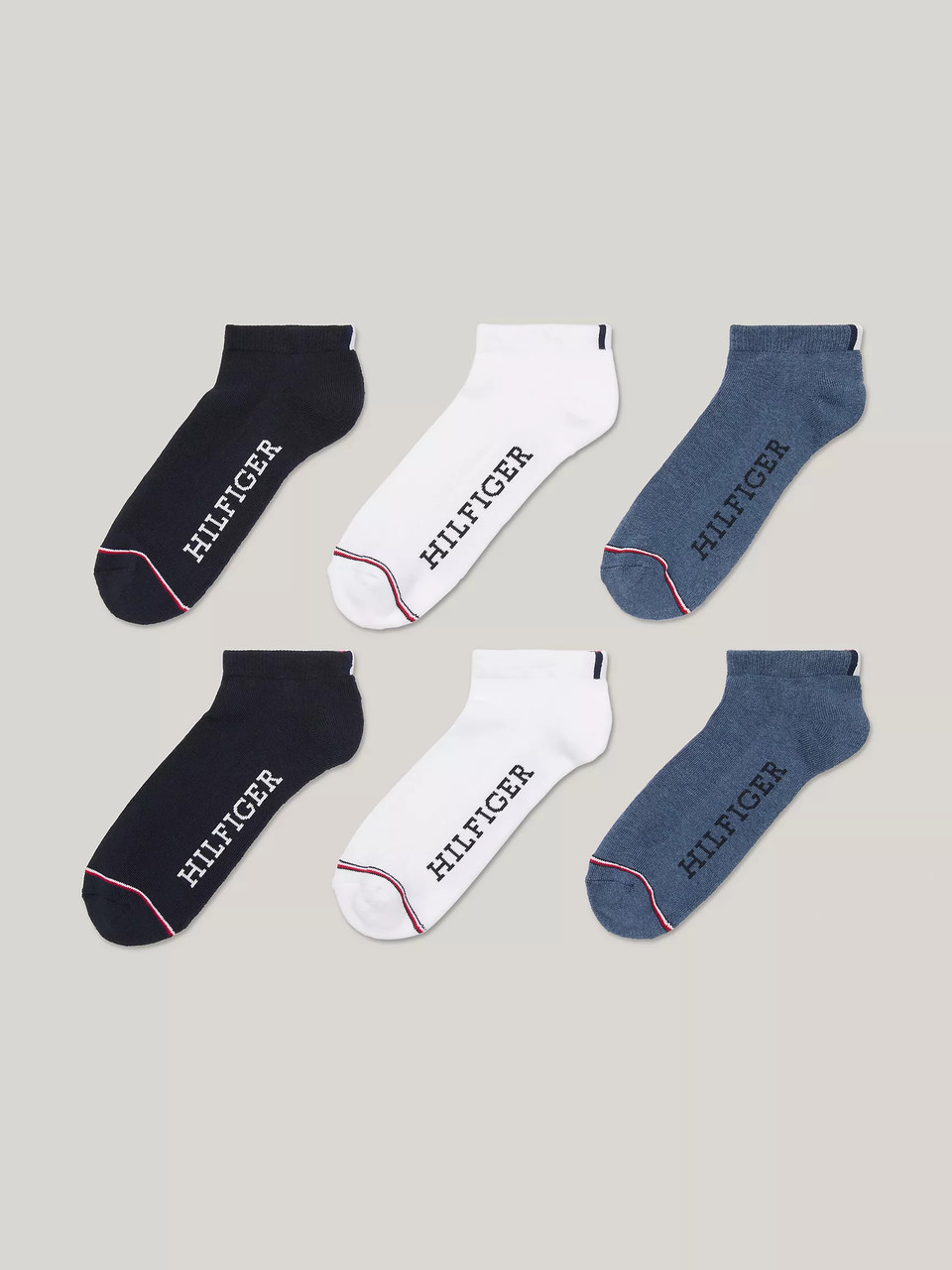 Набір шкарпеток 6 пар Tommy Hilfiger короткі 1159833549 (Різні кольори One Size), фото 1