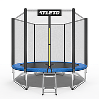 Батут дитячий з сіткою та драбинкою 312 см Atleto