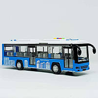 Іграшка Музичний автобус синій 98051A - 28 см, інерційний, зі світлом і звуком, фото 5