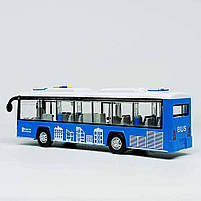 Іграшка Музичний автобус синій 98051A - 28 см, інерційний, зі світлом і звуком, фото 6