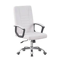 Крісло офісне на колесах Bonro B-627 біле