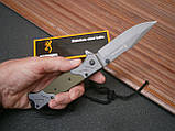 Ніж кишеньковий складаний Browning AК-740 паракорд 23 см, фото 11