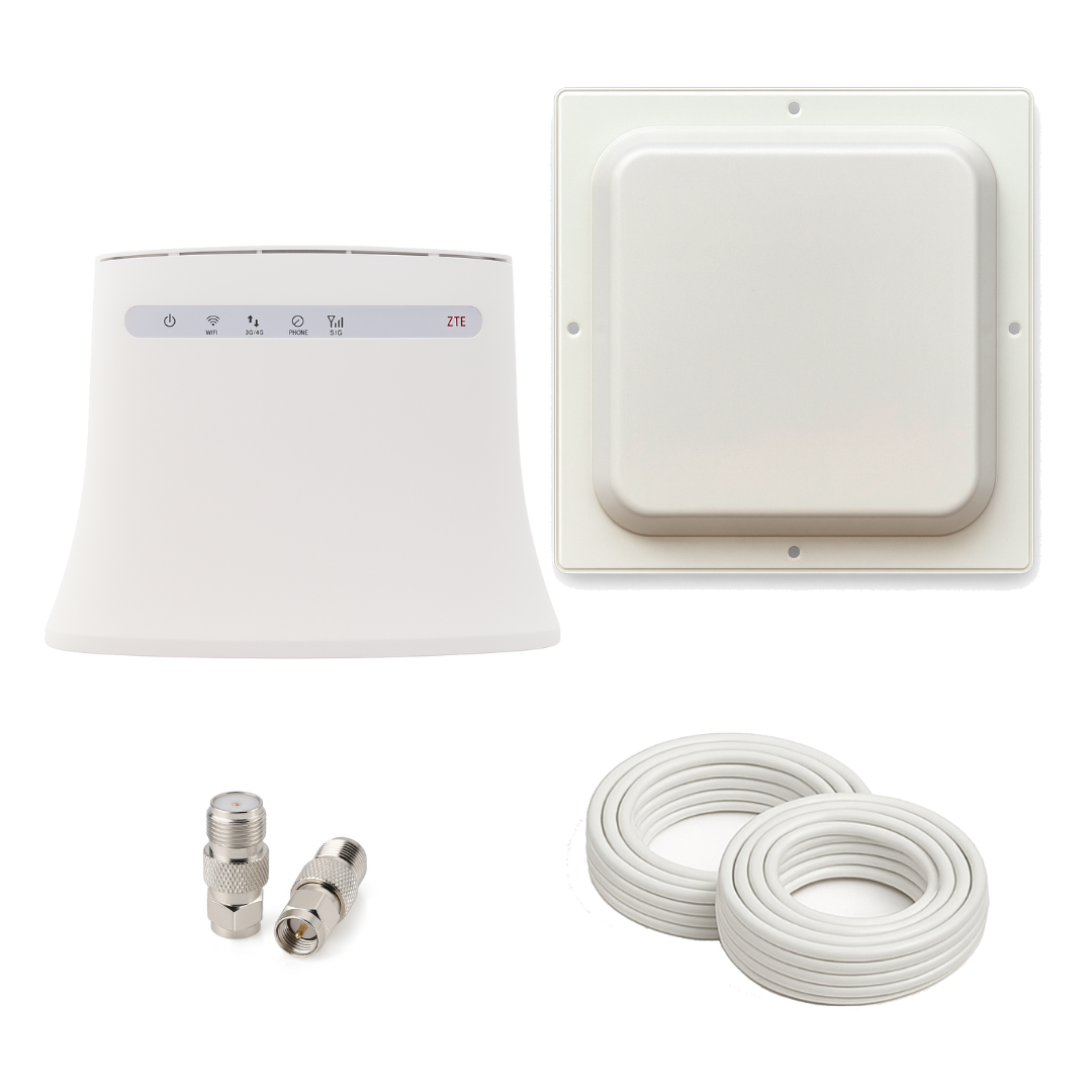 3G/4G комплект WiFi роутер ZTE MF283+ панельна антена мімо 17дб