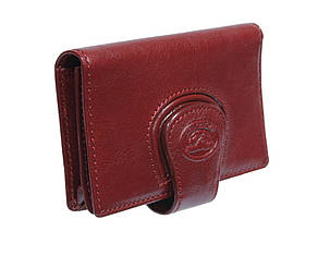 Кредитниця візитниця шкіряна Accademia 1440 rosso червоний Tony Perotti, фото 2