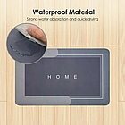 Вологопоглинальний прямокутний килимок у ванну 50х80 см, фото 3