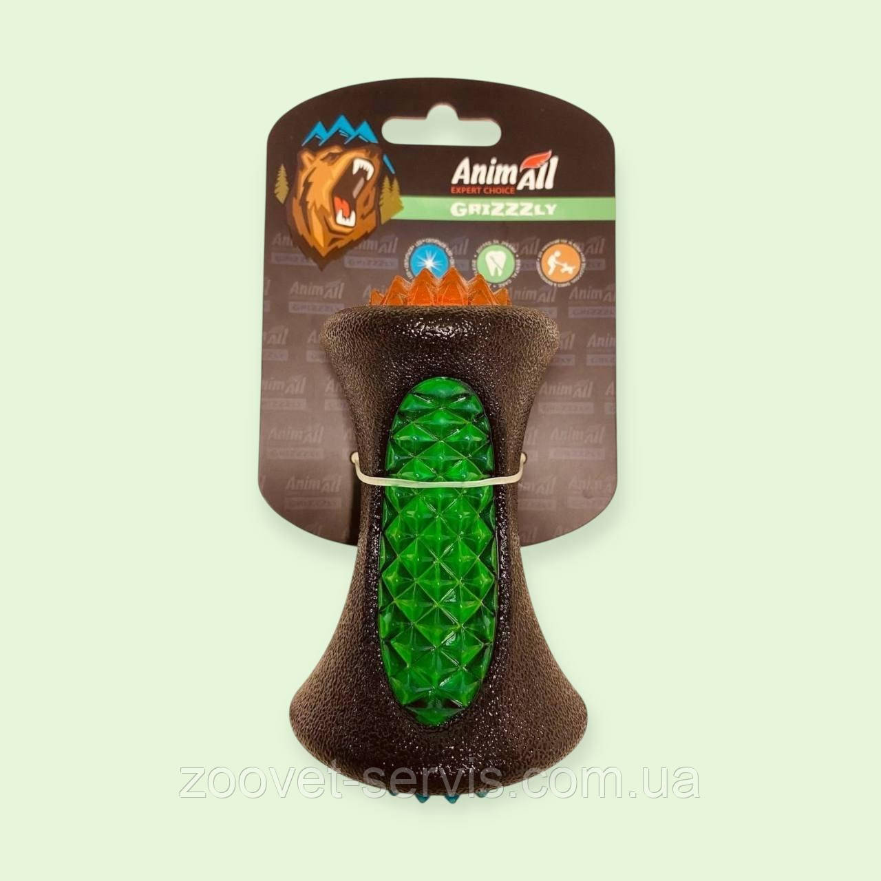 Іграшка LED-кістка для собак AnimAll GrizZzly 12,5х7,7х7,1 см, фото 1