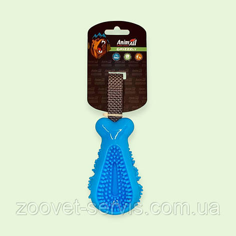 Іграшка для собак AnimAll GrizZzly Куряча ніжка, 25 × 7.2 × 5.8 см, блакитна, фото 1