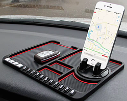 Автомобільний нековзний килимок із тримачем для телефона iC227