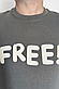 Футболка бавовняна чоловіча Free Apmi темно-сіра, фото 5