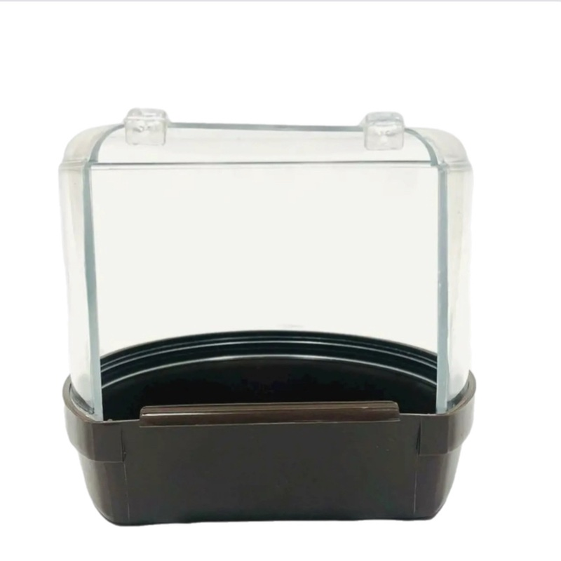 Купалка для папуг і декоративних птахів коричнева 10*11,5*12 см Дніпр, фото 1