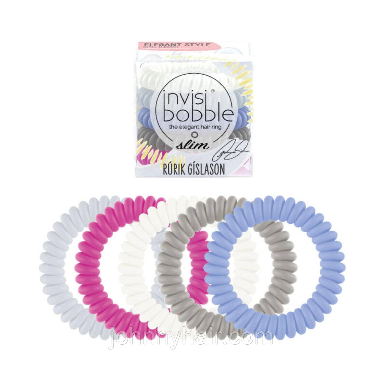 Резинка-браслет для волосся SLIM Rurik Gislason Reykjavik Invisibobble 5 шт