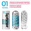 Мастурбатор Tenga Spinner 01 Tetra з пружною стимулювальною спіраллю всередині, ніжна спіраль, фото 4