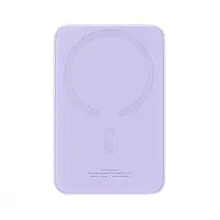 Портативна батарея павербанк Baseus Magnetic Mini Air 20W 10000mAh, бездротова зарядка, фіолетовий, PBGI20012214