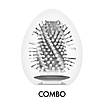 Мастурбатор-яйце Tenga Egg Combo, щільний TPE, пробник лубриканту 5 мл, фото 4
