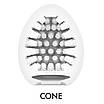 Мастурбатор-яйце Tenga Egg Cone, щільний TPE, пробник лубриканту 5 мл, фото 4