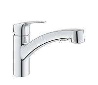 Змішувач для кухні з висувним виливом Grohe Eurosmart 30305001