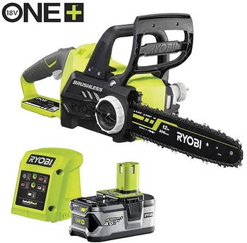Пила ланцюгова акумуляторна Ryobi ONE+ RCS1830-140B 18В акб 1х4А·год ЗП 30см 3.2кг