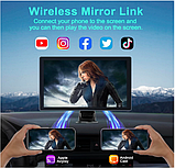 Автомобільна стереосистема, 9-дюймовий екран CarPlay для Apple Car Play та Android Auto, портативний автомобільний плеєр, фото 5