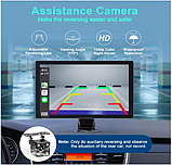 Автомобільна стереосистема, 9-дюймовий екран CarPlay для Apple Car Play та Android Auto, портативний автомобільний плеєр, фото 2