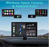 Автомобільна стереосистема, 9-дюймовий екран CarPlay для Apple Car Play та Android Auto, портативний автомобільний плеєр, фото 3