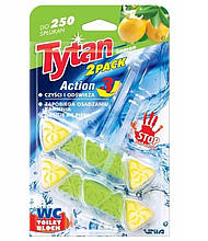 Чотирьохфазний туалетний ароматизатор Tytan Lemon 4в1 2*40 г