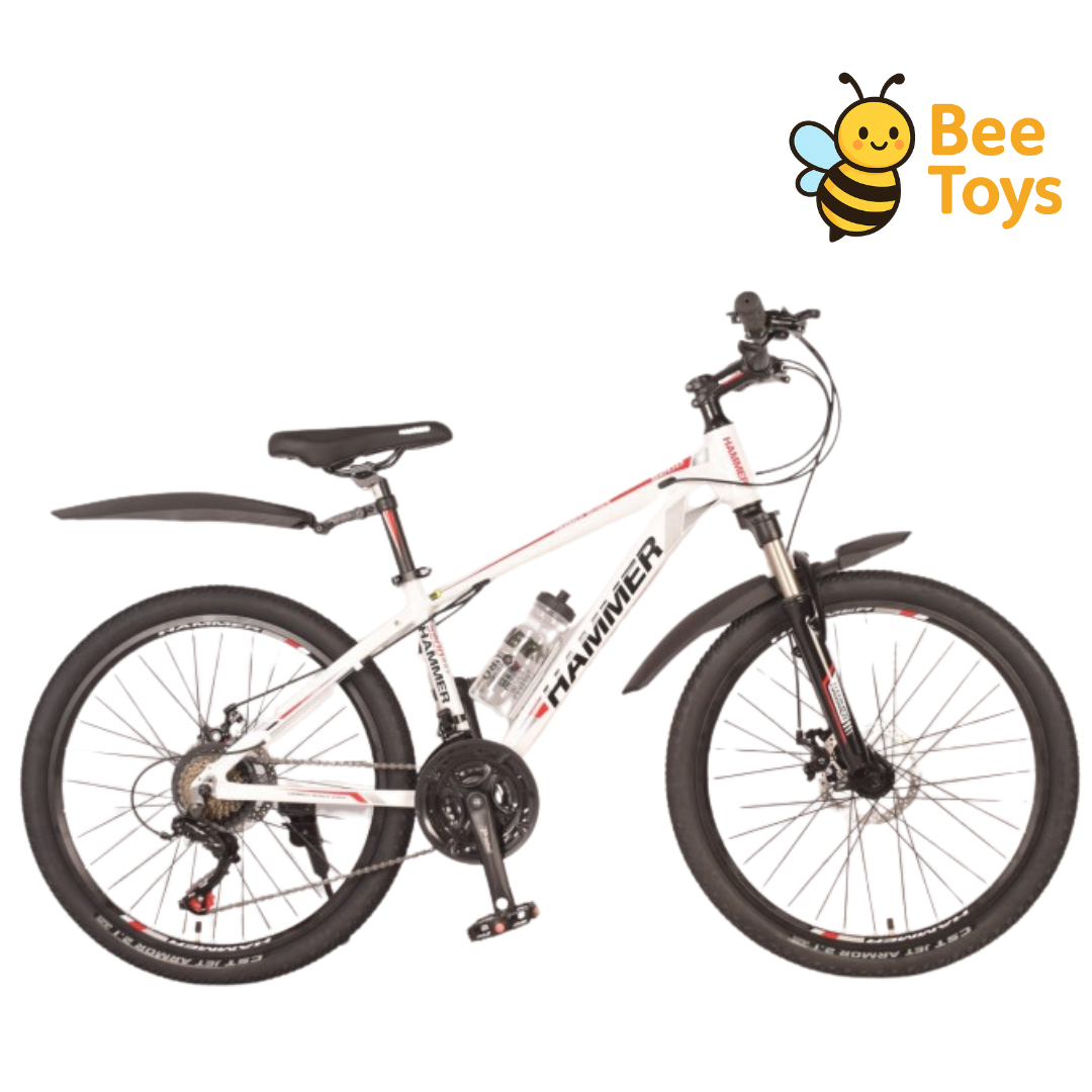 Гірський підлітковий велосипед 24 дюйми HAMMER S200, білий, фото 1