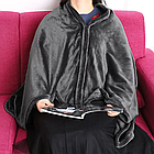 Плед із підігрівом (150×85 см), від USB, до 60 °C/Флісове електроковдра/Зігрівальний плед-пончо, фото 2