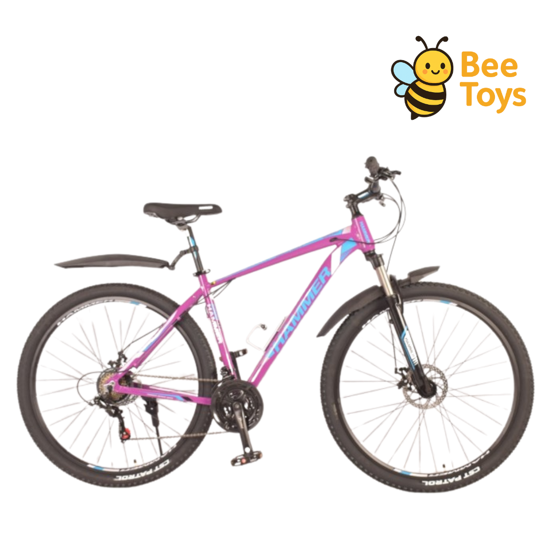 Гірський підлітковий велосипед 24 дюйми HAMMER S200, фіолетовий, фото 1