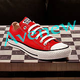 Кеди All Star Chuck Taylor (Red OX) червоні низькі, фото 6