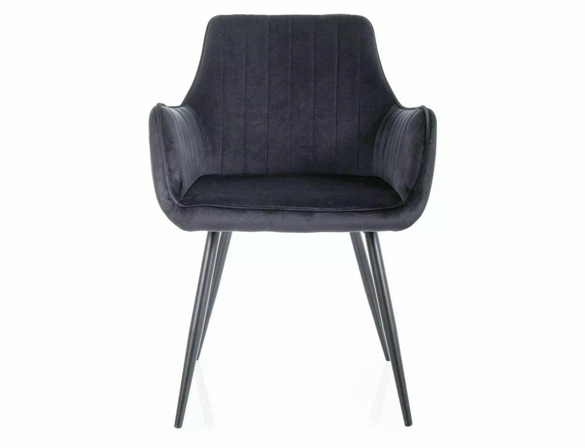 Стілець APPLE VELVET чорний каркас/чорний 19, фото 1