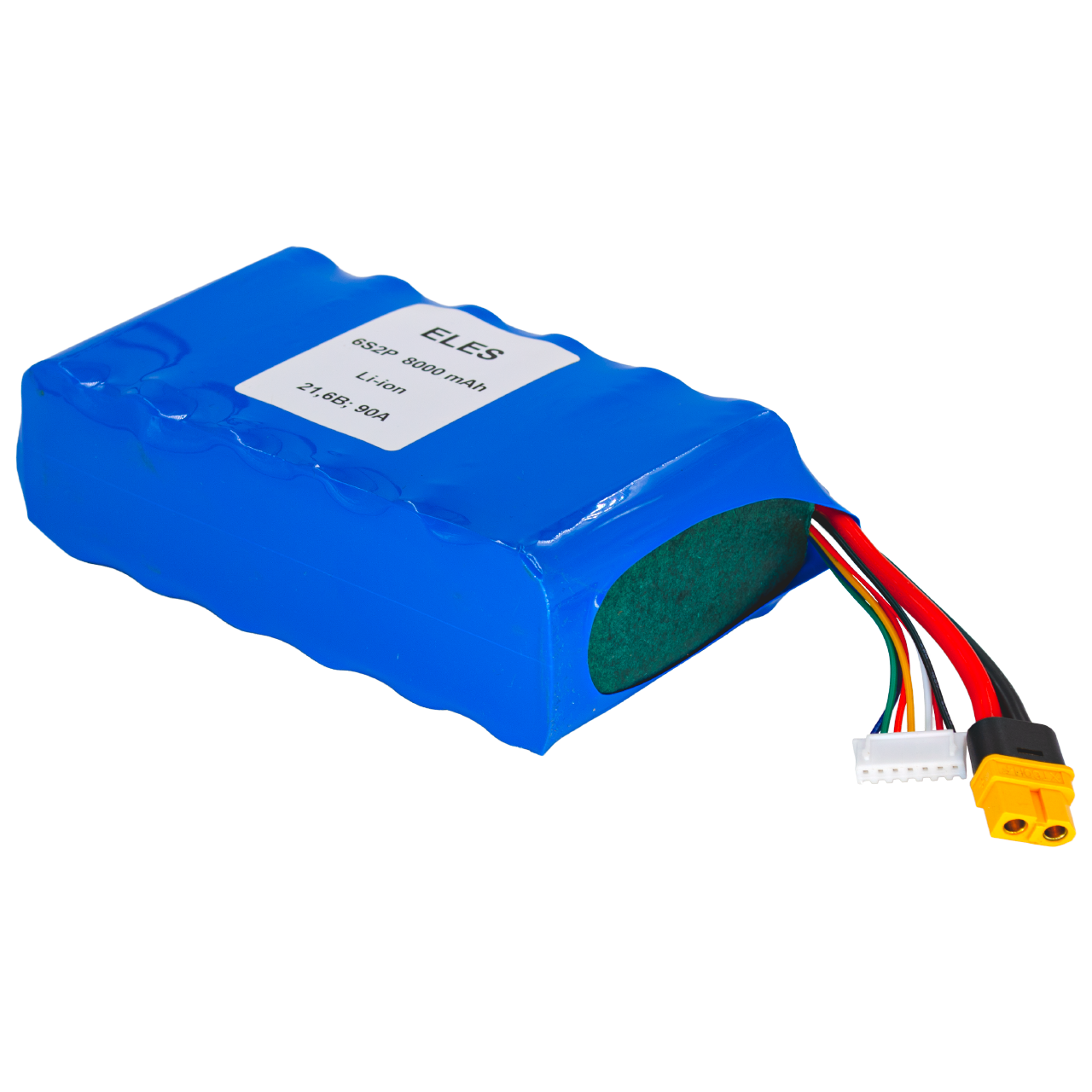 Акумулятор для FPV дрона 6S 2P, 8000 mAh Molicel inr 21700-p42a, фото 1