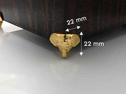 Ніжки для скриньок. "Голова слона". 22х22мм / Ніжки для скриньок. "Голова слона". 22х22мм