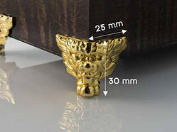 Ніжка "Голова лева". Пластик. 30х25мм / Ніжка "Голова лева". Пластик. 30х25мм