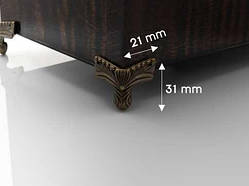 Ніжка для скриньки. 31х21мм / Ніжка для скриньки. 31х21мм